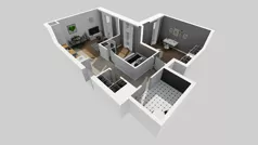 3 pokoje, mieszkanie 60,57 m², piętro 3, oferta nr B/17, Osiedle przy Wielickiej etap 1.2, Kraków, Bieżanów-Prokocim, ul. M. Orwid
