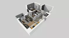 3 pokoje, mieszkanie 60,57 m², piętro 3, oferta nr B/17, Osiedle przy Wielickiej etap 1.2, Kraków, Bieżanów-Prokocim, ul. M. Orwid