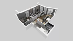 3 pokoje, mieszkanie 53,21 m², piętro 1, oferta nr B/48, Osiedle przy Wielickiej etap 1.2, Kraków, Bieżanów-Prokocim, ul. M. Orwid
