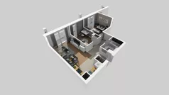 3 pokoje, mieszkanie 54,95 m², piętro 1, oferta nr B/124, Osiedle przy Wielickiej etap 1.2, Kraków, Bieżanów-Prokocim, ul. M. Orwid