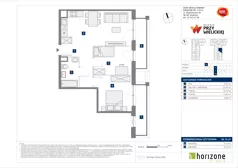 3 pokoje, mieszkanie 56,14 m², piętro 3, oferta nr B/140, Osiedle przy Wielickiej etap 1.2, Kraków, Bieżanów-Prokocim, ul. M. Orwid
