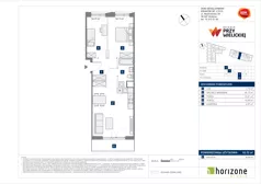 3 pokoje, mieszkanie 62,72 m², piętro 4, oferta nr A/83, Osiedle przy Wielickiej, Kraków, Bieżanów-Prokocim, ul. Marii Orwid / Wielicka