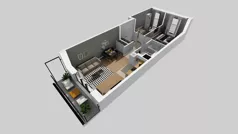 3 pokoje, mieszkanie 62,72 m², piętro 4, oferta nr A/83, Osiedle przy Wielickiej, Kraków, Bieżanów-Prokocim, ul. Marii Orwid / Wielicka