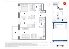3 pokoje, mieszkanie 58,94 m², piętro 5, oferta nr C/37, Przystanek Prądnik 2, Kraków, Prądnik Biały, Górka Narodowa, ul. Meiera