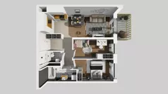 3 pokoje, mieszkanie 55,00 m², piętro 1, oferta nr C/62, Przystanek Prądnik 2, Kraków, Prądnik Biały, Górka Narodowa, ul. Meiera