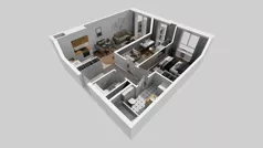 3 pokoje, mieszkanie 55,00 m², piętro 1, oferta nr C/62, Przystanek Prądnik 2, Kraków, Prądnik Biały, Górka Narodowa, ul. Meiera
