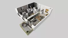 3 pokoje, mieszkanie 55,00 m², piętro 1, oferta nr C/62, Przystanek Prądnik 2, Kraków, Prądnik Biały, Górka Narodowa, ul. Meiera
