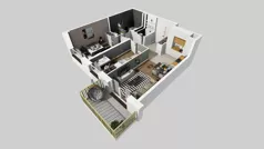 3 pokoje, mieszkanie 55,22 m², piętro 2, oferta nr C/69, Przystanek Prądnik 2, Kraków, Prądnik Biały, Górka Narodowa, ul. Meiera