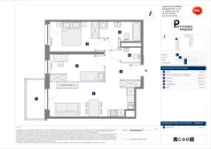 3 pokoje, mieszkanie 55,22 m², piętro 3, oferta nr C/75, Przystanek Prądnik 2, Kraków, Prądnik Biały, Górka Narodowa, ul. Meiera