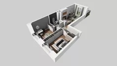 3 pokoje, mieszkanie 54,97 m², piętro 2, oferta nr C/178, Przystanek Prądnik 2, Kraków, Prądnik Biały, Górka Narodowa, ul. Meiera