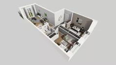 3 pokoje, mieszkanie 54,97 m², piętro 2, oferta nr C/178, Przystanek Prądnik 2, Kraków, Prądnik Biały, Górka Narodowa, ul. Meiera