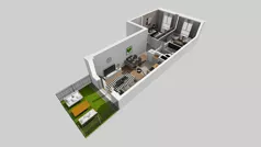 3 pokoje, mieszkanie 54,97 m², piętro 2, oferta nr C/178, Przystanek Prądnik 2, Kraków, Prądnik Biały, Górka Narodowa, ul. Meiera