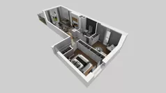3 pokoje, mieszkanie 54,97 m², piętro 2, oferta nr C/178, Przystanek Prądnik 2, Kraków, Prądnik Biały, Górka Narodowa, ul. Meiera