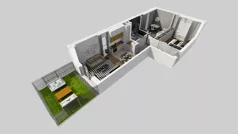 3 pokoje, mieszkanie 54,97 m², piętro 2, oferta nr C/178, Przystanek Prądnik 2, Kraków, Prądnik Biały, Górka Narodowa, ul. Meiera