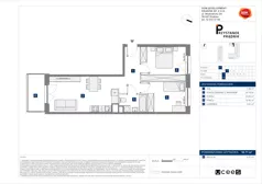 3 pokoje, mieszkanie 55,71 m², piętro 1, oferta nr C/105, Przystanek Prądnik 2, Kraków, Prądnik Biały, Górka Narodowa, ul. Meiera