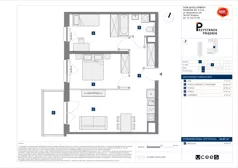 3 pokoje, mieszkanie 54,97 m², piętro 1, oferta nr C/172, Przystanek Prądnik 2, Kraków, Prądnik Biały, Górka Narodowa, ul. Meiera