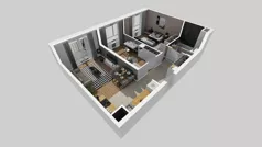 3 pokoje, mieszkanie 59,55 m², piętro 2, oferta nr C/183, Przystanek Prądnik 2, Kraków, Prądnik Biały, Górka Narodowa, ul. Meiera