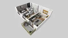 3 pokoje, mieszkanie 59,55 m², piętro 4, oferta nr C/195, Przystanek Prądnik 2, Kraków, Prądnik Biały, Górka Narodowa, ul. Meiera