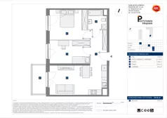 3 pokoje, mieszkanie 59,55 m², piętro 6, oferta nr C/207, Przystanek Prądnik 2, Kraków, Prądnik Biały, Górka Narodowa, ul. Meiera