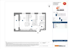 3 pokoje, mieszkanie 52,66 m², piętro 2, oferta nr A/8, Osiedle Palladium, Warszawa, Białołęka, Nowodwory, ul. Mieczysławy Ćwiklińskiej