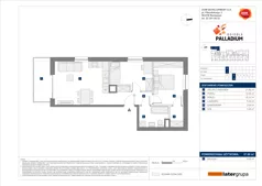 3 pokoje, mieszkanie 57,60 m², piętro 2, oferta nr A/10, Osiedle Palladium, Warszawa, Białołęka, Nowodwory, ul. Mieczysławy Ćwiklińskiej
