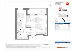 3 pokoje, mieszkanie 54,99 m², piętro 2, oferta nr A/48, Osiedle Palladium, Warszawa, Białołęka, Nowodwory, ul. Mieczysławy Ćwiklińskiej