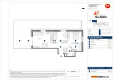 3 pokoje, mieszkanie 56,75 m², parter, oferta nr B/2, Osiedle Palladium, Warszawa, Białołęka, Nowodwory, ul. Mieczysławy Ćwiklińskiej