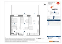 3 pokoje, mieszkanie 54,06 m², parter, oferta nr B/38, Osiedle Palladium, Warszawa, Białołęka, Nowodwory, ul. Mieczysławy Ćwiklińskiej