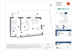 3 pokoje, mieszkanie 60,36 m², piętro 1, oferta nr A/116, Międzyleska 4, Wrocław, Tarnogaj, Krzyki, ul. Międzyleska
