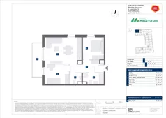 3 pokoje, mieszkanie 59,69 m², piętro 1, oferta nr A/5, Międzyleska 4, Wrocław, Tarnogaj, Krzyki, ul. Międzyleska
