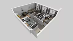 3 pokoje, mieszkanie 53,52 m², piętro 4, oferta nr A/44, Osiedle Międzyleska 3, Wrocław, Tarnogaj, Krzyki, ul. Międzyleska