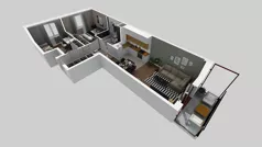 3 pokoje, mieszkanie 59,09 m², piętro 1, oferta nr A/99, Osiedle Międzyleska 3, Wrocław, Tarnogaj, Krzyki, ul. Międzyleska