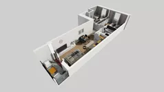 3 pokoje, mieszkanie 59,23 m², piętro 2, oferta nr A/103, Osiedle Międzyleska 3, Wrocław, Tarnogaj, Krzyki, ul. Międzyleska