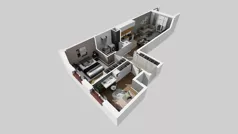 3 pokoje, mieszkanie 59,23 m², piętro 2, oferta nr A/103, Osiedle Międzyleska 3, Wrocław, Tarnogaj, Krzyki, ul. Międzyleska