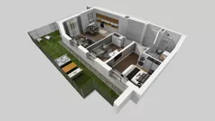 3 pokoje, mieszkanie 59,45 m², piętro 3, oferta nr A/92, Międzyleska 4, Wrocław, Tarnogaj, Krzyki, ul. Międzyleska
