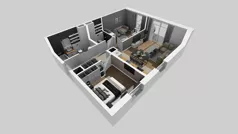 3 pokoje, mieszkanie 59,69 m², piętro 1, oferta nr A/5, Międzyleska 4, Wrocław, Tarnogaj, Krzyki, ul. Międzyleska