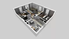 3 pokoje, mieszkanie 59,69 m², piętro 2, oferta nr A/8, Międzyleska 4, Wrocław, Tarnogaj, Krzyki, ul. Międzyleska