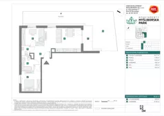 3 pokoje, mieszkanie 59,58 m², parter, oferta nr H/1, Apartamenty Myśliborska Park, Warszawa, Białołęka, Żerań, ul. Myśliborska 11