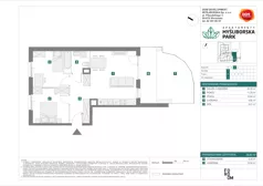 3 pokoje, mieszkanie 58,60 m², parter, oferta nr I/1, Apartamenty Myśliborska Park, Warszawa, Białołęka, Żerań, ul. Myśliborska 11