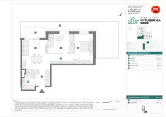 3 pokoje, mieszkanie 58,82 m², parter, oferta nr I/3, Apartamenty Myśliborska Park, Warszawa, Białołęka, Żerań, ul. Myśliborska 11