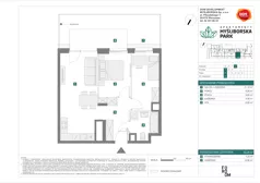 3 pokoje, mieszkanie 52,29 m², parter, oferta nr J/2, Apartamenty Myśliborska Park, Warszawa, Białołęka, Żerań, ul. Myśliborska 11