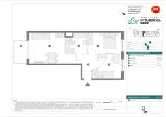 3 pokoje, mieszkanie 53,27 m², piętro 2, oferta nr J/38, Apartamenty Myśliborska Park, Warszawa, Białołęka, Żerań, ul. Myśliborska 11