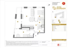 3 pokoje, mieszkanie 58,41 m², piętro 1, oferta nr A/8, Apartamenty Metro Wilanowska, Warszawa, Mokotów, Ksawerów, ul. Pejzażowa 26
