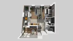 3 pokoje, mieszkanie 58,51 m², piętro 2, oferta nr A/20, Apartamenty Metro Wilanowska, Warszawa, Mokotów, Ksawerów, ul. Pejzażowa 26