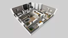 3 pokoje, mieszkanie 58,51 m², piętro 2, oferta nr A/20, Apartamenty Metro Wilanowska, Warszawa, Mokotów, Ksawerów, ul. Pejzażowa 26