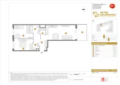 3 pokoje, mieszkanie 60,92 m², piętro 3, oferta nr A/38, Apartamenty Metro Wilanowska, Warszawa, Mokotów, Ksawerów, ul. Pejzażowa 26