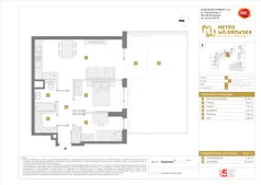 3 pokoje, mieszkanie 53,21 m², parter, oferta nr A/87, Apartamenty Metro Wilanowska, Warszawa, Mokotów, Ksawerów, ul. Pejzażowa 26