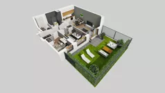 3 pokoje, mieszkanie 53,21 m², parter, oferta nr A/87, Apartamenty Metro Wilanowska, Warszawa, Mokotów, Ksawerów, ul. Pejzażowa 26
