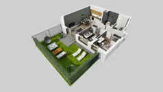 3 pokoje, mieszkanie 53,15 m², parter, oferta nr A/88, Apartamenty Metro Wilanowska, Warszawa, Mokotów, Ksawerów, ul. Pejzażowa 26