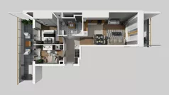 3 pokoje, mieszkanie 49,72 m², piętro 1, oferta nr A/89, Apartamenty Metro Wilanowska, Warszawa, Mokotów, Ksawerów, ul. Pejzażowa 26